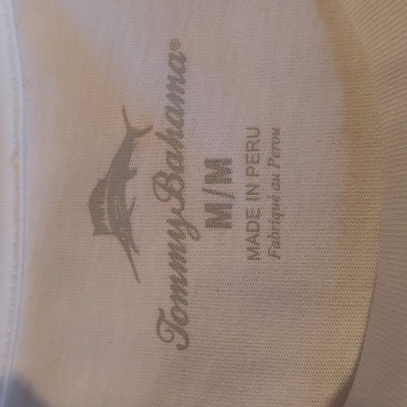 NWT Men's Tommy Bahama White Cotton T-Shirt Size Medium - Picture 6 of 9